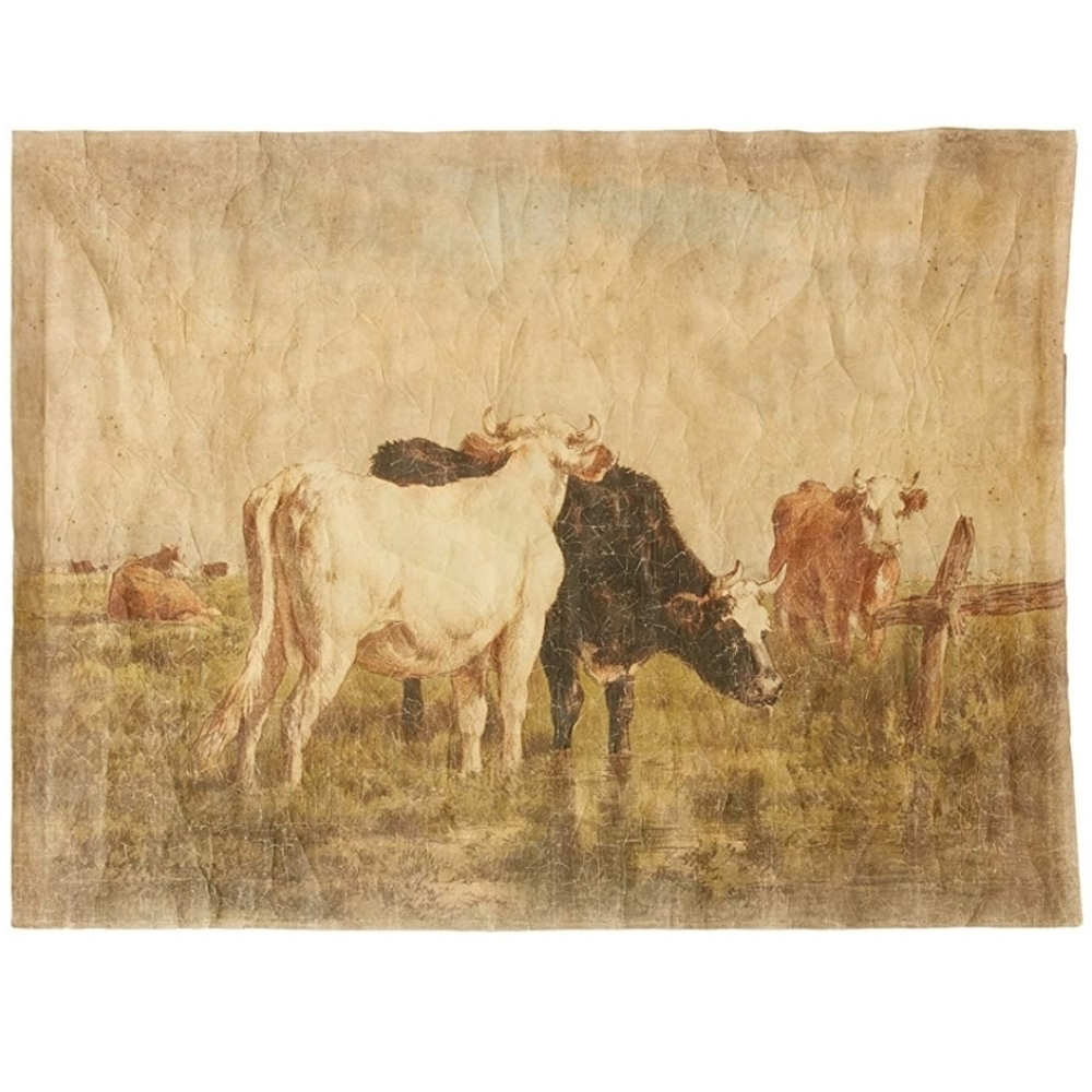Cow Pasture Decorative Paper Wall Print